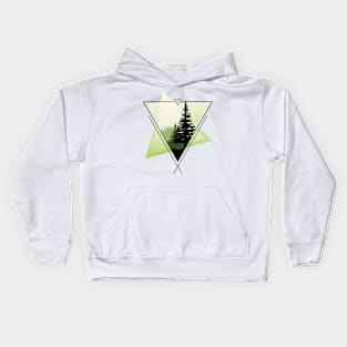 Green forest Kids Hoodie